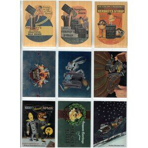 HERSHEY'S CHOCOLATE (Dart 1995) Complete CHROMIUM HOLIDAY Chase Card Set plus 3